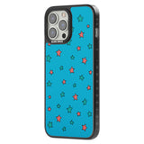 Blue Heartstopper Stars Pattern Phone Case for iPhone 14 Pro Max