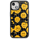 Acid Face Grid Pattern Phone Case iPhone 15 Plus / Magsafe Black Impact Case,iPhone 15 / Magsafe Black Impact Case,iPhone 14 Plus / Magsafe Black Impact Case,iPhone 14 / Magsafe Black Impact Case,iPhone 13 / Magsafe Black Impact Case Blanc Space