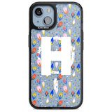 Personalised White Monogram Floral Custom Phone Case iPhone 15 Plus / Magsafe Black Impact Case,iPhone 15 / Magsafe Black Impact Case,iPhone 14 Plus / Magsafe Black Impact Case,iPhone 14 / Magsafe Black Impact Case,iPhone 13 / Magsafe Black Impact Case Blanc Space