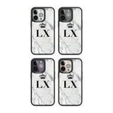 Personalised Initials with Crown on White Marble Custom Phone Case iPhone 15 Pro Max / Black Impact Case,iPhone 15 Plus / Black Impact Case,iPhone 15 Pro / Black Impact Case,iPhone 15 / Black Impact Case,iPhone 15 Pro Max / Impact Case,iPhone 15 Plus / Impact Case,iPhone 15 Pro / Impact Case,iPhone 15 / Impact Case,iPhone 15 Pro Max / Magsafe Black Impact Case,iPhone 15 Plus / Magsafe Black Impact Case,iPhone 15 Pro / Magsafe Black Impact Case,iPhone 15 / Magsafe Black Impact Case,iPhone 14 Pro Max / Black 