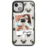 Personalised Pug - Dog Photo Custom Phone Case iPhone 15 Plus / Magsafe Black Impact Case,iPhone 15 / Magsafe Black Impact Case,iPhone 14 Plus / Magsafe Black Impact Case,iPhone 14 / Magsafe Black Impact Case,iPhone 13 / Magsafe Black Impact Case Blanc Space