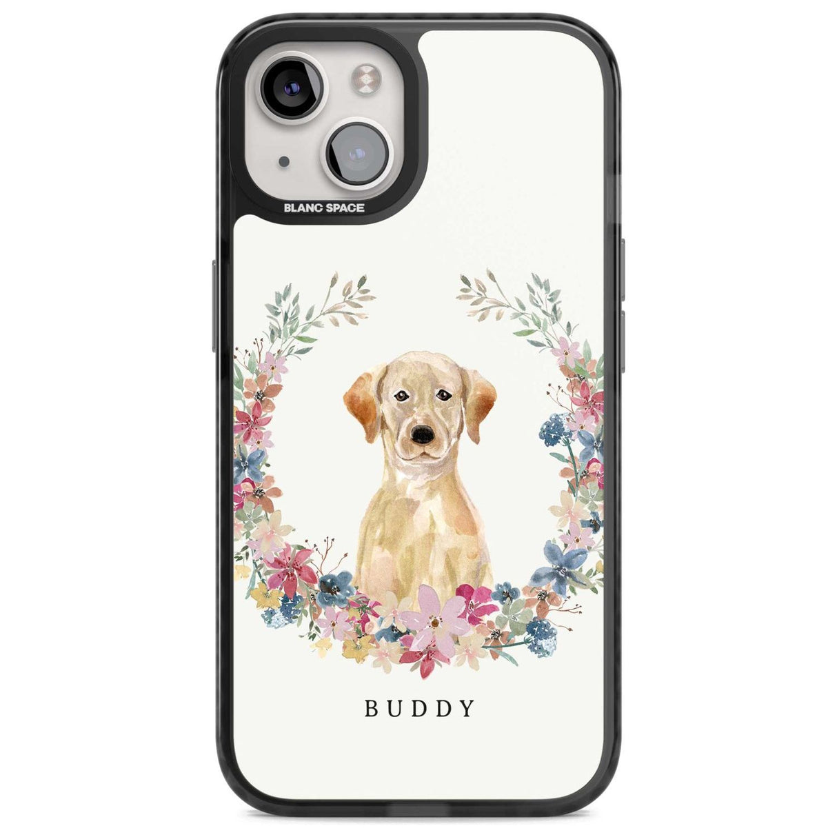 Personalised Yellow Labrador Retriever Dog Portrait Custom Phone Case iPhone 15 Plus / Magsafe Black Impact Case,iPhone 15 / Magsafe Black Impact Case,iPhone 14 Plus / Magsafe Black Impact Case,iPhone 14 / Magsafe Black Impact Case,iPhone 13 / Magsafe Black Impact Case Blanc Space