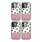 Personalised Pink Border Polka Dot Custom Phone Case iPhone 15 Pro Max / Black Impact Case,iPhone 15 Plus / Black Impact Case,iPhone 15 Pro / Black Impact Case,iPhone 15 / Black Impact Case,iPhone 15 Pro Max / Impact Case,iPhone 15 Plus / Impact Case,iPhone 15 Pro / Impact Case,iPhone 15 / Impact Case,iPhone 15 Pro Max / Magsafe Black Impact Case,iPhone 15 Plus / Magsafe Black Impact Case,iPhone 15 Pro / Magsafe Black Impact Case,iPhone 15 / Magsafe Black Impact Case,iPhone 14 Pro Max / Black Impact Case,iP