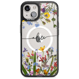 Personalised Wildflower Floral Custom Phone Case iPhone 15 Plus / Magsafe Black Impact Case,iPhone 15 / Magsafe Black Impact Case,iPhone 14 Plus / Magsafe Black Impact Case,iPhone 14 / Magsafe Black Impact Case,iPhone 13 / Magsafe Black Impact Case Blanc Space