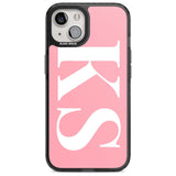 Personalised White & Pink Letters Custom Phone Case iPhone 15 Plus / Magsafe Black Impact Case,iPhone 15 / Magsafe Black Impact Case,iPhone 14 Plus / Magsafe Black Impact Case,iPhone 14 / Magsafe Black Impact Case,iPhone 13 / Magsafe Black Impact Case Blanc Space