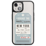 Personalised Vintage USA Luggage Tag Custom Phone Case iPhone 15 Plus / Magsafe Black Impact Case,iPhone 15 / Magsafe Black Impact Case,iPhone 14 Plus / Magsafe Black Impact Case,iPhone 14 / Magsafe Black Impact Case,iPhone 13 / Magsafe Black Impact Case Blanc Space