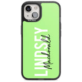 Personalised Bold Name: Lime Custom Phone Case iPhone 15 Plus / Magsafe Black Impact Case,iPhone 15 / Magsafe Black Impact Case,iPhone 14 Plus / Magsafe Black Impact Case,iPhone 14 / Magsafe Black Impact Case,iPhone 13 / Magsafe Black Impact Case Blanc Space