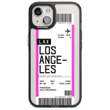 Personalised Los Angeles Boarding Pass Custom Phone Case iPhone 15 Plus / Magsafe Black Impact Case,iPhone 15 / Magsafe Black Impact Case,iPhone 14 Plus / Magsafe Black Impact Case,iPhone 14 / Magsafe Black Impact Case,iPhone 13 / Magsafe Black Impact Case Blanc Space