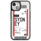 Personalised Sydney Boarding Pass Custom Phone Case iPhone 15 Plus / Magsafe Black Impact Case,iPhone 15 / Magsafe Black Impact Case,iPhone 14 Plus / Magsafe Black Impact Case,iPhone 14 / Magsafe Black Impact Case,iPhone 13 / Magsafe Black Impact Case Blanc Space