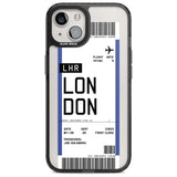 Personalised London Boarding Pass Custom Phone Case iPhone 15 Plus / Magsafe Black Impact Case,iPhone 15 / Magsafe Black Impact Case,iPhone 14 Plus / Magsafe Black Impact Case,iPhone 14 / Magsafe Black Impact Case,iPhone 13 / Magsafe Black Impact Case Blanc Space