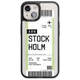 Personalised Stockholm Boarding Pass Custom Phone Case iPhone 15 Plus / Magsafe Black Impact Case,iPhone 15 / Magsafe Black Impact Case,iPhone 14 Plus / Magsafe Black Impact Case,iPhone 14 / Magsafe Black Impact Case,iPhone 13 / Magsafe Black Impact Case Blanc Space