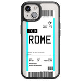 Personalised Rome Boarding Pass Custom Phone Case iPhone 15 Plus / Magsafe Black Impact Case,iPhone 15 / Magsafe Black Impact Case,iPhone 14 Plus / Magsafe Black Impact Case,iPhone 14 / Magsafe Black Impact Case,iPhone 13 / Magsafe Black Impact Case Blanc Space