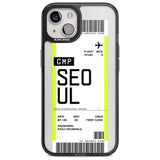 Personalised Seoul Boarding Pass Custom Phone Case iPhone 15 Plus / Magsafe Black Impact Case,iPhone 15 / Magsafe Black Impact Case,iPhone 14 Plus / Magsafe Black Impact Case,iPhone 14 / Magsafe Black Impact Case,iPhone 13 / Magsafe Black Impact Case Blanc Space