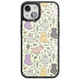 Cat Pattern Cream Phone Case iPhone 15 / Magsafe Black Impact Case,iPhone 15 Plus / Magsafe Black Impact Case,iPhone 13 / Magsafe Black Impact Case,iPhone 14 / Magsafe Black Impact Case,iPhone 14 Plus / Magsafe Black Impact Case Blanc Space