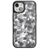 Dark Grey Cat Camouflage Pattern Phone Case iPhone 15 Plus / Magsafe Black Impact Case,iPhone 15 / Magsafe Black Impact Case,iPhone 14 Plus / Magsafe Black Impact Case,iPhone 14 / Magsafe Black Impact Case,iPhone 13 / Magsafe Black Impact Case Blanc Space