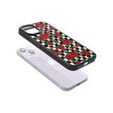 Checkered Pattern & Red Roses Phone Case iPhone 15 Pro Max / Black Impact Case,iPhone 15 Plus / Black Impact Case,iPhone 15 Pro / Black Impact Case,iPhone 15 / Black Impact Case,iPhone 15 Pro Max / Impact Case,iPhone 15 Plus / Impact Case,iPhone 15 Pro / Impact Case,iPhone 15 / Impact Case,iPhone 15 Pro Max / Magsafe Black Impact Case,iPhone 15 Plus / Magsafe Black Impact Case,iPhone 15 Pro / Magsafe Black Impact Case,iPhone 15 / Magsafe Black Impact Case,iPhone 14 Pro Max / Black Impact Case,iPhone 14 Plus