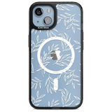 Leafy Botanical Phone Case iPhone 15 Plus / Magsafe Black Impact Case,iPhone 15 / Magsafe Black Impact Case,iPhone 14 Plus / Magsafe Black Impact Case,iPhone 14 / Magsafe Black Impact Case,iPhone 13 / Magsafe Black Impact Case Blanc Space