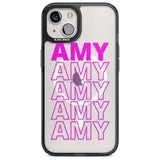 Personalised Clear Text  5D Custom Phone Case iPhone 15 Plus / Magsafe Black Impact Case,iPhone 15 / Magsafe Black Impact Case,iPhone 14 Plus / Magsafe Black Impact Case,iPhone 14 / Magsafe Black Impact Case,iPhone 13 / Magsafe Black Impact Case Blanc Space