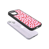 Red on Pink Dalmatian Polka Dot Spots