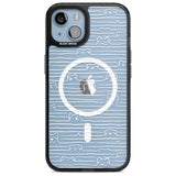 Dog Line Art - White Phone Case iPhone 15 Plus / Magsafe Black Impact Case,iPhone 15 / Magsafe Black Impact Case,iPhone 14 Plus / Magsafe Black Impact Case,iPhone 14 / Magsafe Black Impact Case,iPhone 13 / Magsafe Black Impact Case Blanc Space