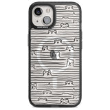 Dog Line Art - Black Phone Case iPhone 15 Plus / Magsafe Black Impact Case,iPhone 15 / Magsafe Black Impact Case,iPhone 14 Plus / Magsafe Black Impact Case,iPhone 14 / Magsafe Black Impact Case,iPhone 13 / Magsafe Black Impact Case Blanc Space