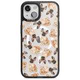 French Bulldog Watercolour Dog Pattern Phone Case iPhone 15 Plus / Magsafe Black Impact Case,iPhone 15 / Magsafe Black Impact Case,iPhone 14 Plus / Magsafe Black Impact Case,iPhone 14 / Magsafe Black Impact Case,iPhone 13 / Magsafe Black Impact Case Blanc Space