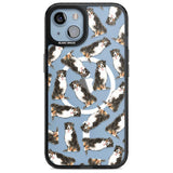 Bernese Mountain Dog Watercolour Dog Pattern Phone Case iPhone 15 Plus / Magsafe Black Impact Case,iPhone 15 / Magsafe Black Impact Case,iPhone 14 Plus / Magsafe Black Impact Case,iPhone 14 / Magsafe Black Impact Case,iPhone 13 / Magsafe Black Impact Case Blanc Space