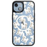 Bichon Frise Watercolour Dog Pattern Phone Case iPhone 15 Plus / Magsafe Black Impact Case,iPhone 15 / Magsafe Black Impact Case,iPhone 14 Plus / Magsafe Black Impact Case,iPhone 14 / Magsafe Black Impact Case,iPhone 13 / Magsafe Black Impact Case Blanc Space