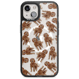 Labradoodle (Brown) Watercolour Dog Pattern Phone Case iPhone 15 Plus / Magsafe Black Impact Case,iPhone 15 / Magsafe Black Impact Case,iPhone 14 Plus / Magsafe Black Impact Case,iPhone 14 / Magsafe Black Impact Case,iPhone 13 / Magsafe Black Impact Case Blanc Space