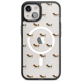 Basset Hound Dog Pattern Clear Phone Case iPhone 15 Plus / Magsafe Black Impact Case,iPhone 15 / Magsafe Black Impact Case,iPhone 14 Plus / Magsafe Black Impact Case,iPhone 14 / Magsafe Black Impact Case,iPhone 13 / Magsafe Black Impact Case Blanc Space