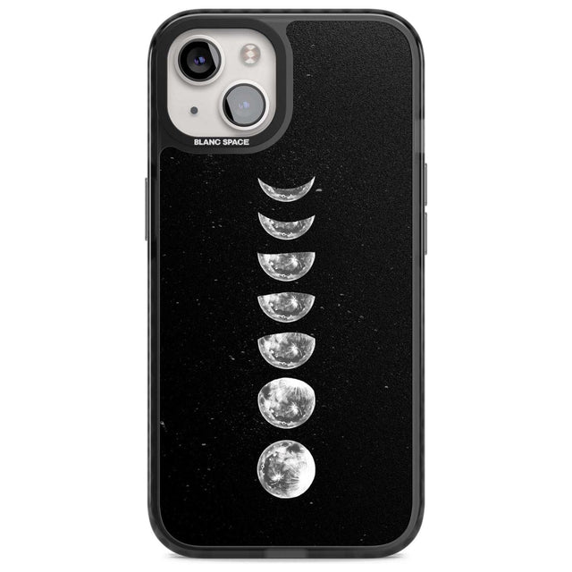 Light Watercolour Moons Phone Case iPhone 15 Plus / Magsafe Black Impact Case,iPhone 15 / Magsafe Black Impact Case,iPhone 14 Plus / Magsafe Black Impact Case,iPhone 14 / Magsafe Black Impact Case,iPhone 13 / Magsafe Black Impact Case Blanc Space