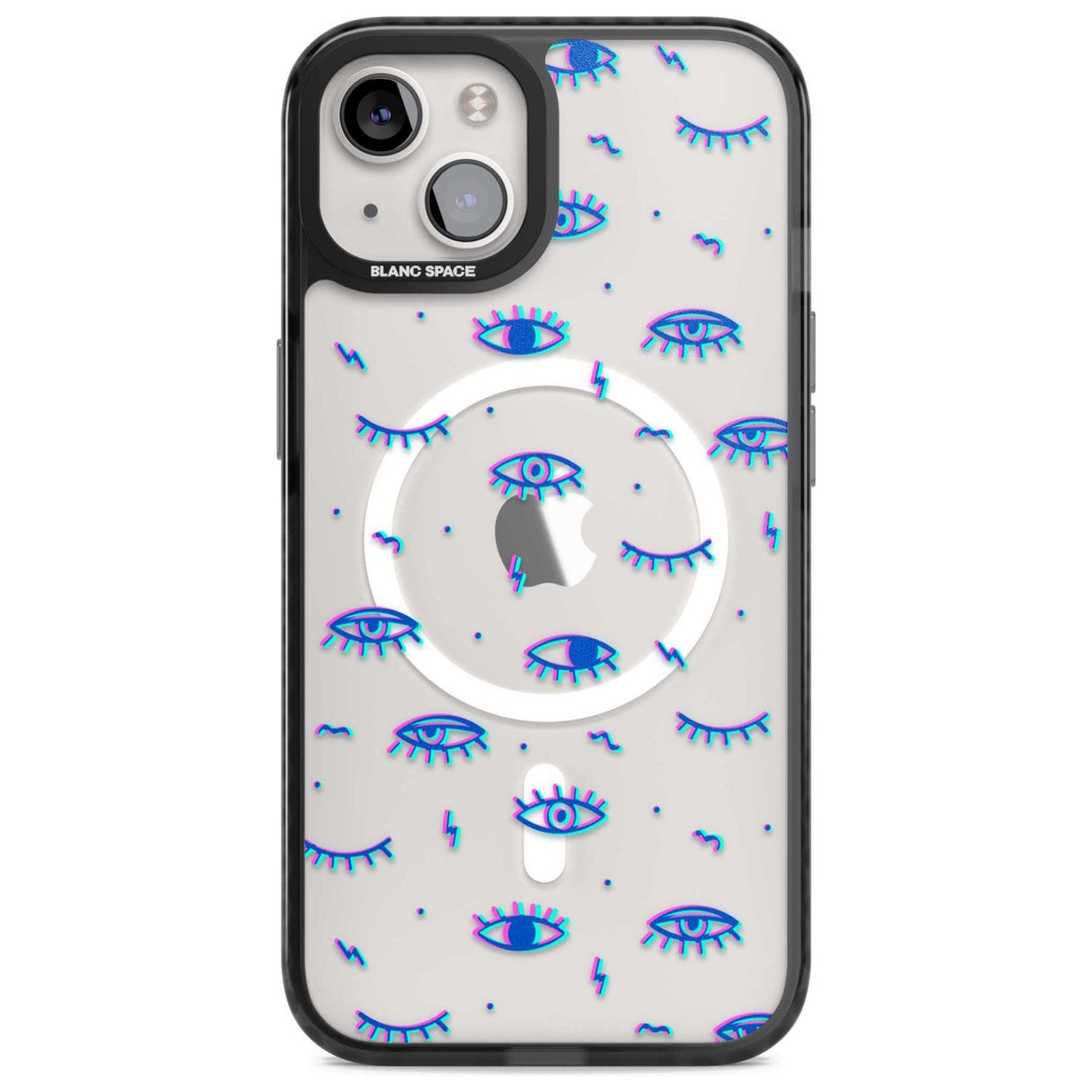 Duotone Psychedelic Eyes Phone Case iPhone 15 Plus / Magsafe Black Impact Case,iPhone 15 / Magsafe Black Impact Case,iPhone 14 Plus / Magsafe Black Impact Case,iPhone 14 / Magsafe Black Impact Case,iPhone 13 / Magsafe Black Impact Case Blanc Space