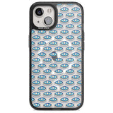 Eyes & Crosses (Clear) Psychedelic Eyes Pattern Phone Case iPhone 15 Plus / Magsafe Black Impact Case,iPhone 15 / Magsafe Black Impact Case,iPhone 14 Plus / Magsafe Black Impact Case,iPhone 14 / Magsafe Black Impact Case,iPhone 13 / Magsafe Black Impact Case Blanc Space