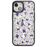 Violet & Blue Floral Pattern Design