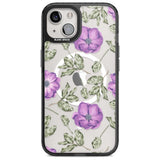 Purple Blossoms Transparent Floral