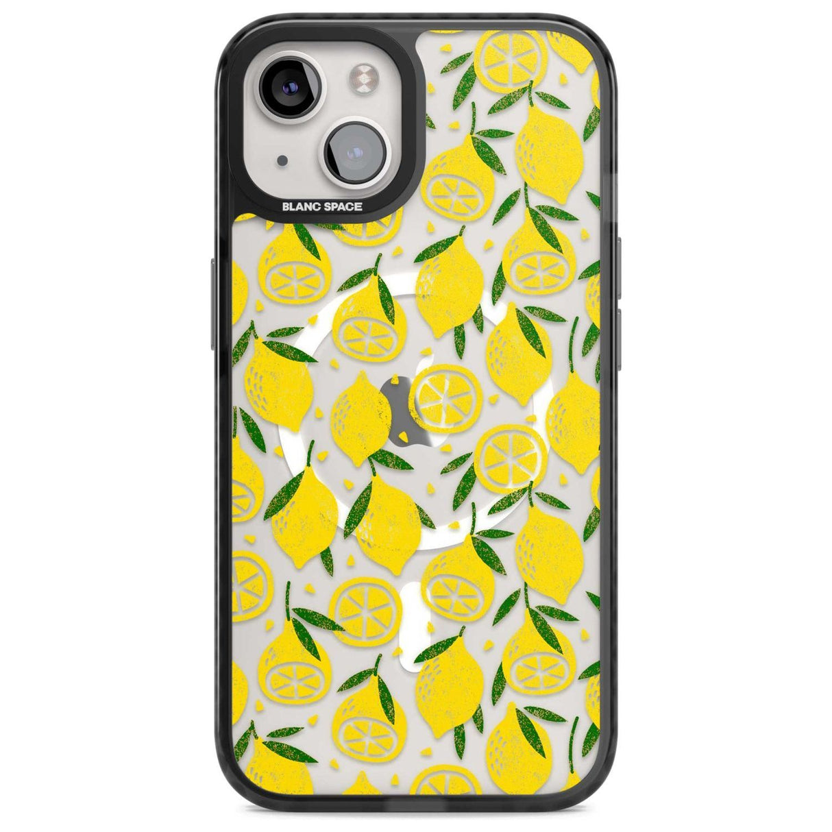 Bright Lemon Fruity Pattern Phone Case iPhone 15 Plus / Magsafe Black Impact Case,iPhone 15 / Magsafe Black Impact Case,iPhone 14 Plus / Magsafe Black Impact Case,iPhone 14 / Magsafe Black Impact Case,iPhone 13 / Magsafe Black Impact Case Blanc Space