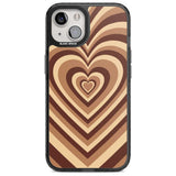 Latte Heart Illusion Phone Case iPhone 15 Plus / Magsafe Black Impact Case,iPhone 15 / Magsafe Black Impact Case,iPhone 14 Plus / Magsafe Black Impact Case,iPhone 14 / Magsafe Black Impact Case,iPhone 13 / Magsafe Black Impact Case Blanc Space