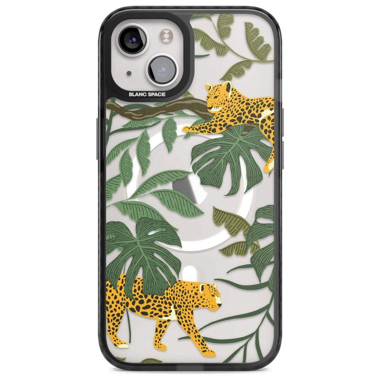 Two Jaguars & Foliage Jungle Cat Pattern