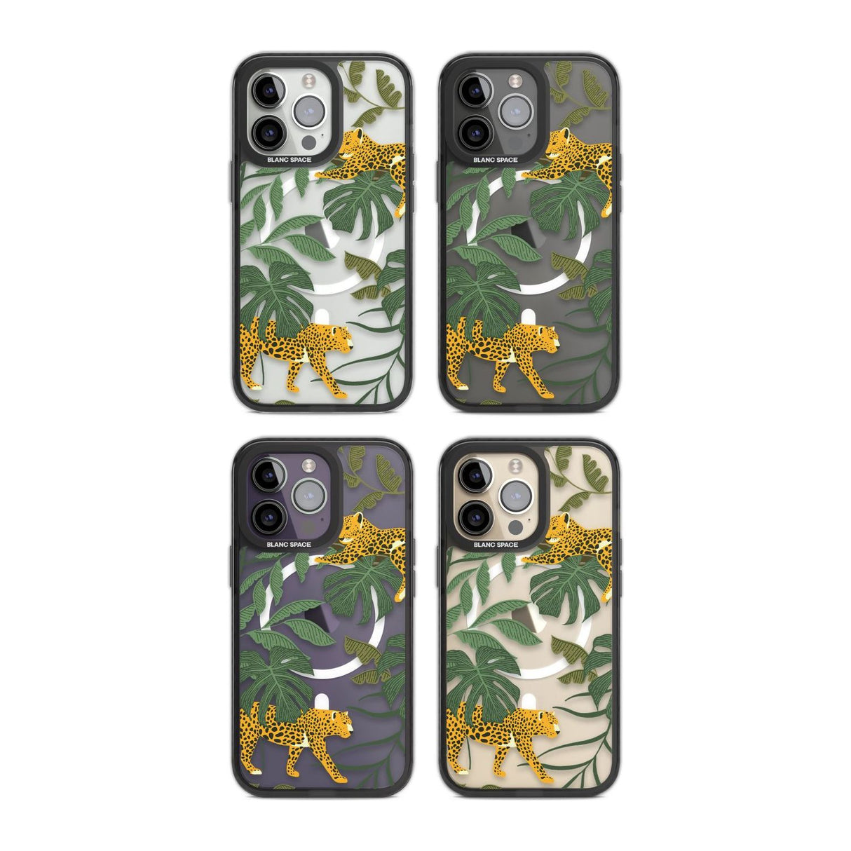 Two Jaguars & Foliage Jungle Cat Pattern