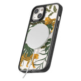 Two Jaguars & Foliage Jungle Cat Pattern