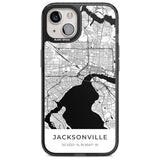 Map of Jacksonville, Florida Phone Case iPhone 15 Plus / Magsafe Black Impact Case,iPhone 15 / Magsafe Black Impact Case,iPhone 14 Plus / Magsafe Black Impact Case,iPhone 14 / Magsafe Black Impact Case,iPhone 13 / Magsafe Black Impact Case Blanc Space