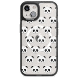 Panda Face Pattern Phone Case iPhone 15 Plus / Magsafe Black Impact Case,iPhone 15 / Magsafe Black Impact Case,iPhone 14 Plus / Magsafe Black Impact Case,iPhone 14 / Magsafe Black Impact Case,iPhone 13 / Magsafe Black Impact Case Blanc Space