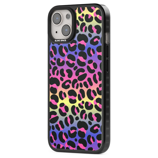 Rainbow Gradient Leopard Print