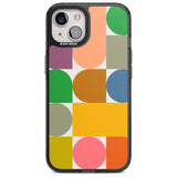 Abstract Retro Shapes: Rainbow Mix Phone Case iPhone 15 Plus / Magsafe Black Impact Case,iPhone 15 / Magsafe Black Impact Case,iPhone 14 Plus / Magsafe Black Impact Case,iPhone 14 / Magsafe Black Impact Case,iPhone 13 / Magsafe Black Impact Case Blanc Space