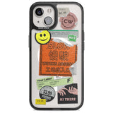 Kanji Signs Sticker Mix Phone Case iPhone 15 Plus / Magsafe Black Impact Case,iPhone 15 / Magsafe Black Impact Case,iPhone 14 Plus / Magsafe Black Impact Case,iPhone 14 / Magsafe Black Impact Case,iPhone 13 / Magsafe Black Impact Case Blanc Space