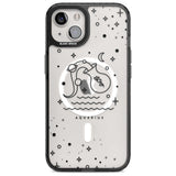 Aquarius Emblem - Transparent Design Phone Case iPhone 15 Plus / Magsafe Black Impact Case,iPhone 15 / Magsafe Black Impact Case,iPhone 14 Plus / Magsafe Black Impact Case,iPhone 14 / Magsafe Black Impact Case,iPhone 13 / Magsafe Black Impact Case Blanc Space