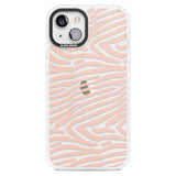 Horizontal Zebra Stripes Transparent Animal Print Phone Case iPhone 15 Plus / Magsafe Impact Case,iPhone 15 / Magsafe Impact Case Blanc Space