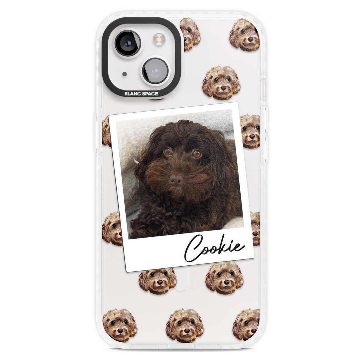 Personalised Cockapoo, Brown - Dog Photo Custom Phone Case iPhone 15 Plus / Magsafe Impact Case,iPhone 15 / Magsafe Impact Case Blanc Space