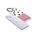 Personalised Pink Border Polka Dot Custom Phone Case iPhone 15 Pro Max / Black Impact Case,iPhone 15 Plus / Black Impact Case,iPhone 15 Pro / Black Impact Case,iPhone 15 / Black Impact Case,iPhone 15 Pro Max / Impact Case,iPhone 15 Plus / Impact Case,iPhone 15 Pro / Impact Case,iPhone 15 / Impact Case,iPhone 15 Pro Max / Magsafe Black Impact Case,iPhone 15 Plus / Magsafe Black Impact Case,iPhone 15 Pro / Magsafe Black Impact Case,iPhone 15 / Magsafe Black Impact Case,iPhone 14 Pro Max / Black Impact Case,iP