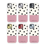 Personalised Pink Border Polka Dot Custom Phone Case iPhone 15 Pro Max / Black Impact Case,iPhone 15 Plus / Black Impact Case,iPhone 15 Pro / Black Impact Case,iPhone 15 / Black Impact Case,iPhone 15 Pro Max / Impact Case,iPhone 15 Plus / Impact Case,iPhone 15 Pro / Impact Case,iPhone 15 / Impact Case,iPhone 15 Pro Max / Magsafe Black Impact Case,iPhone 15 Plus / Magsafe Black Impact Case,iPhone 15 Pro / Magsafe Black Impact Case,iPhone 15 / Magsafe Black Impact Case,iPhone 14 Pro Max / Black Impact Case,iP